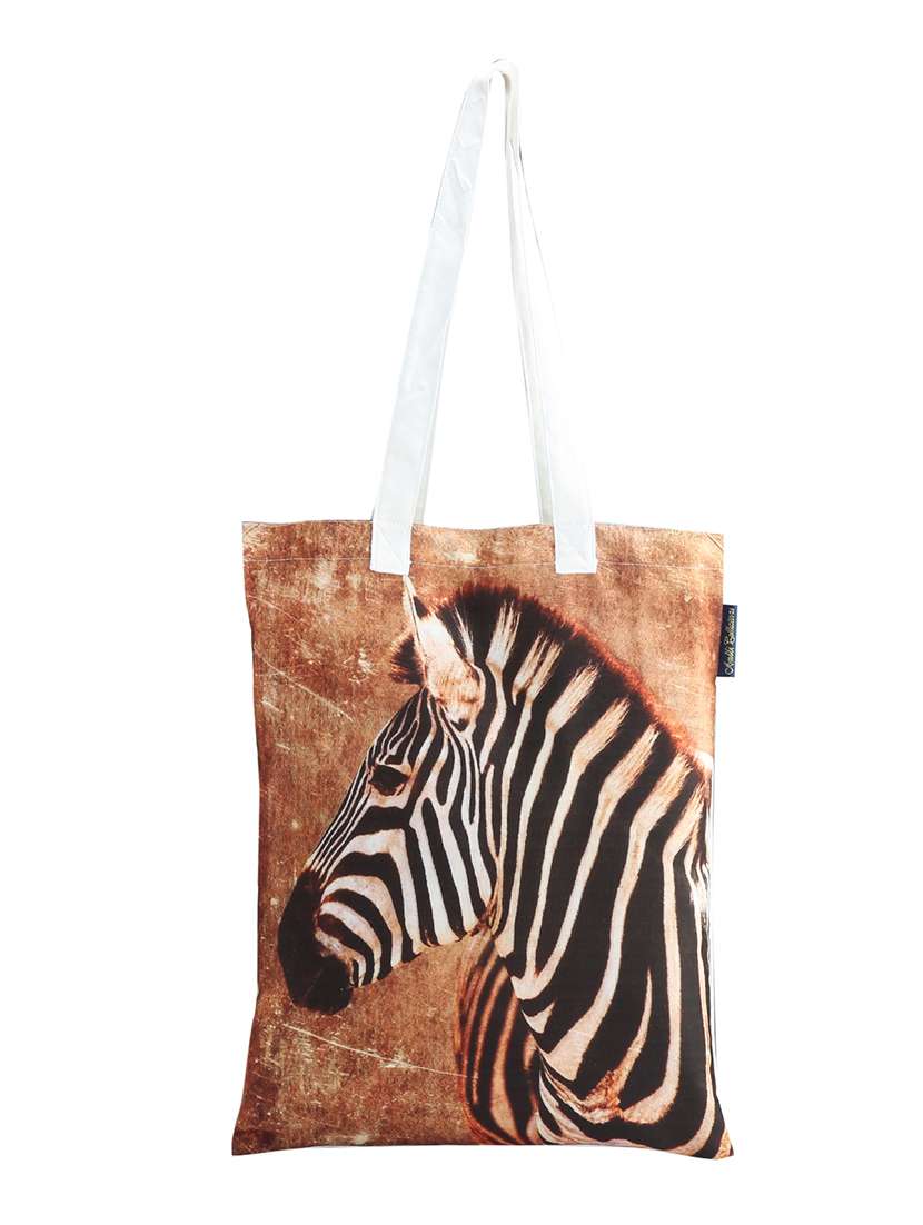 multi colored polyester shopping bag