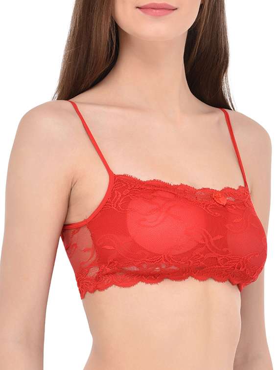 red lace bralette - 13294062 -  Standard Image - 1