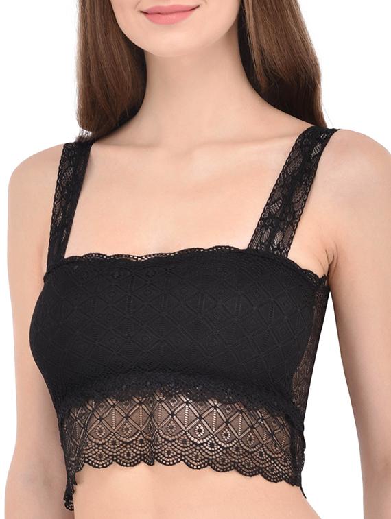black lace bralette - 13294067 -  Standard Image - 1
