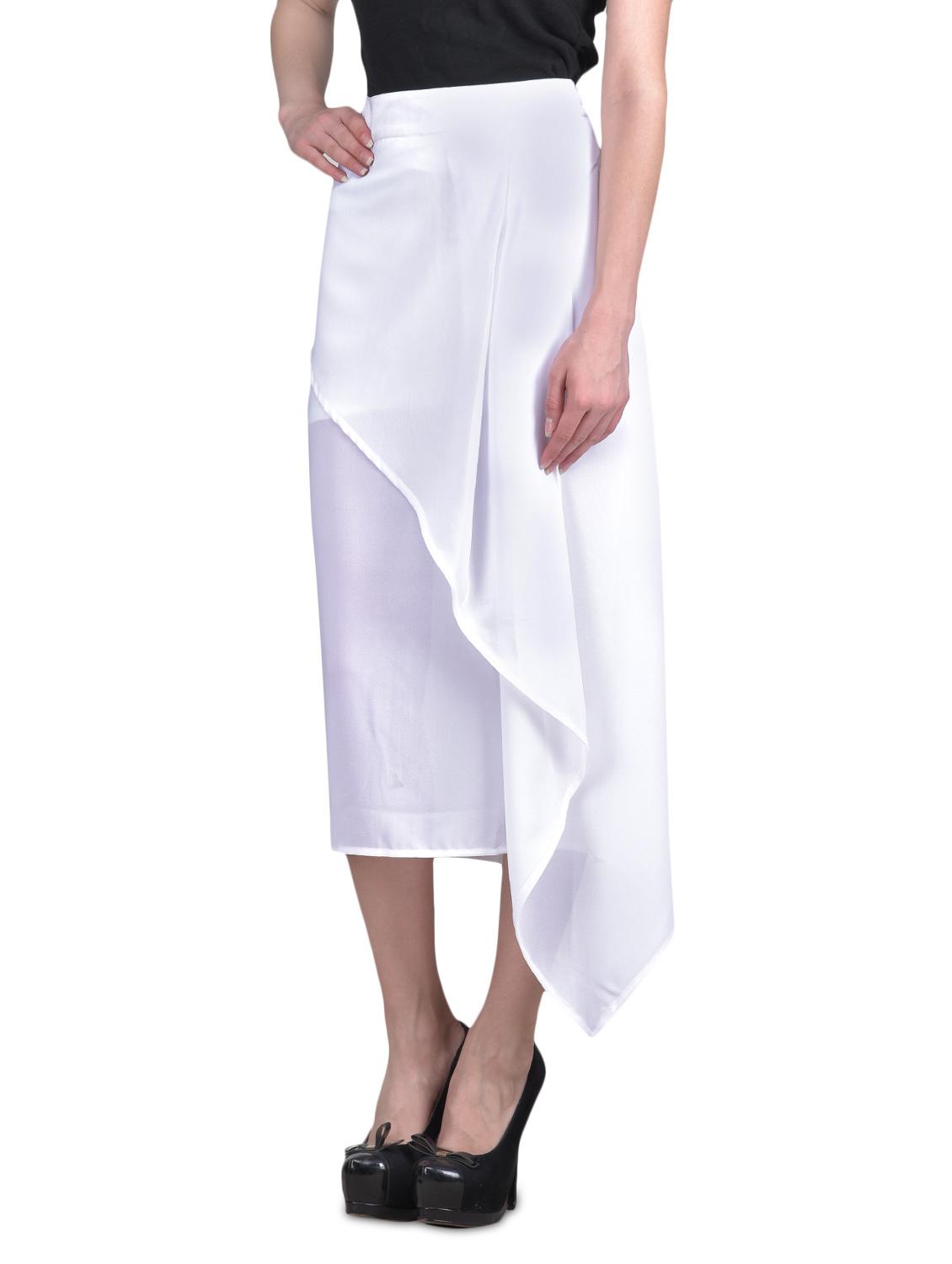white asymmetrical layered skirt - 1329549 -  Standard Image - 1