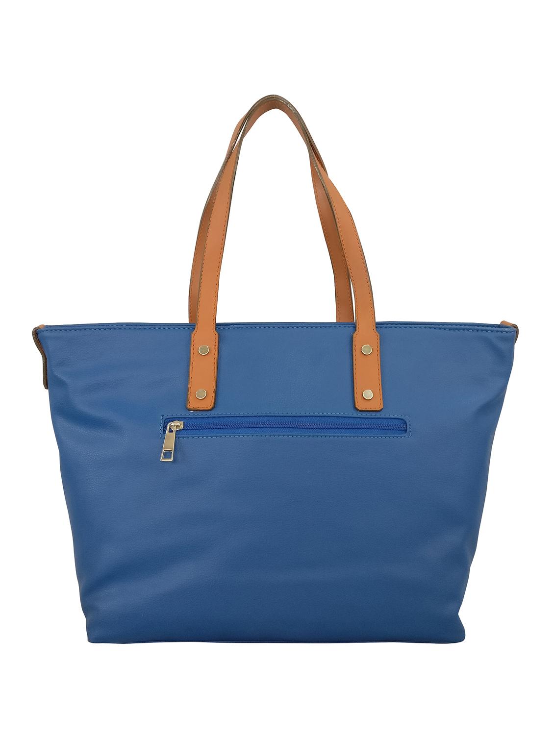 blue leatherette  handbag - 13303337 -  Standard Image - 1