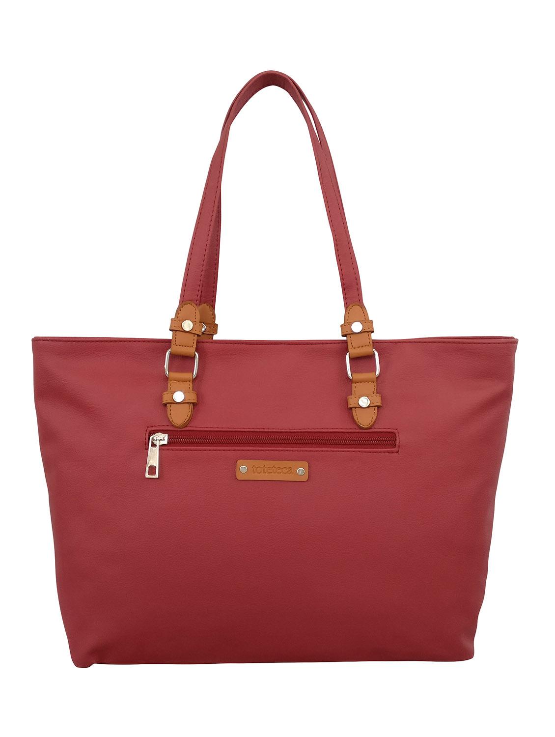 maroon leatherette  handbag - 13303351 -  Standard Image - 1