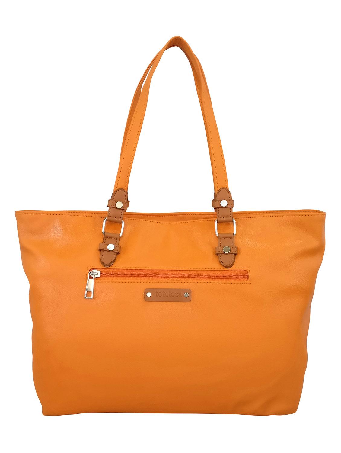 orange leatherette  handbag - 13303352 -  Standard Image - 1