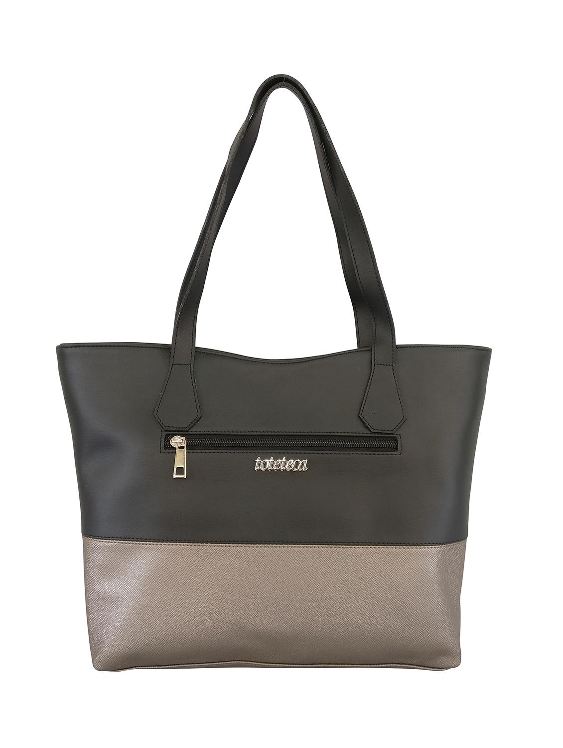 black leatherette handbag - 13303357 -  Standard Image - 1