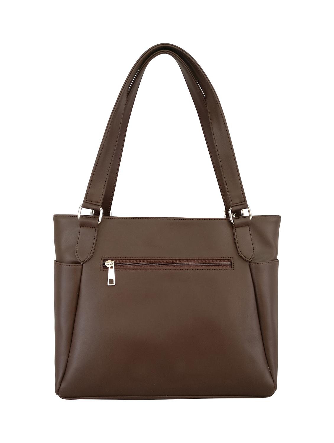 brown leatherette handbag - 13303360 - Standard Image - 1