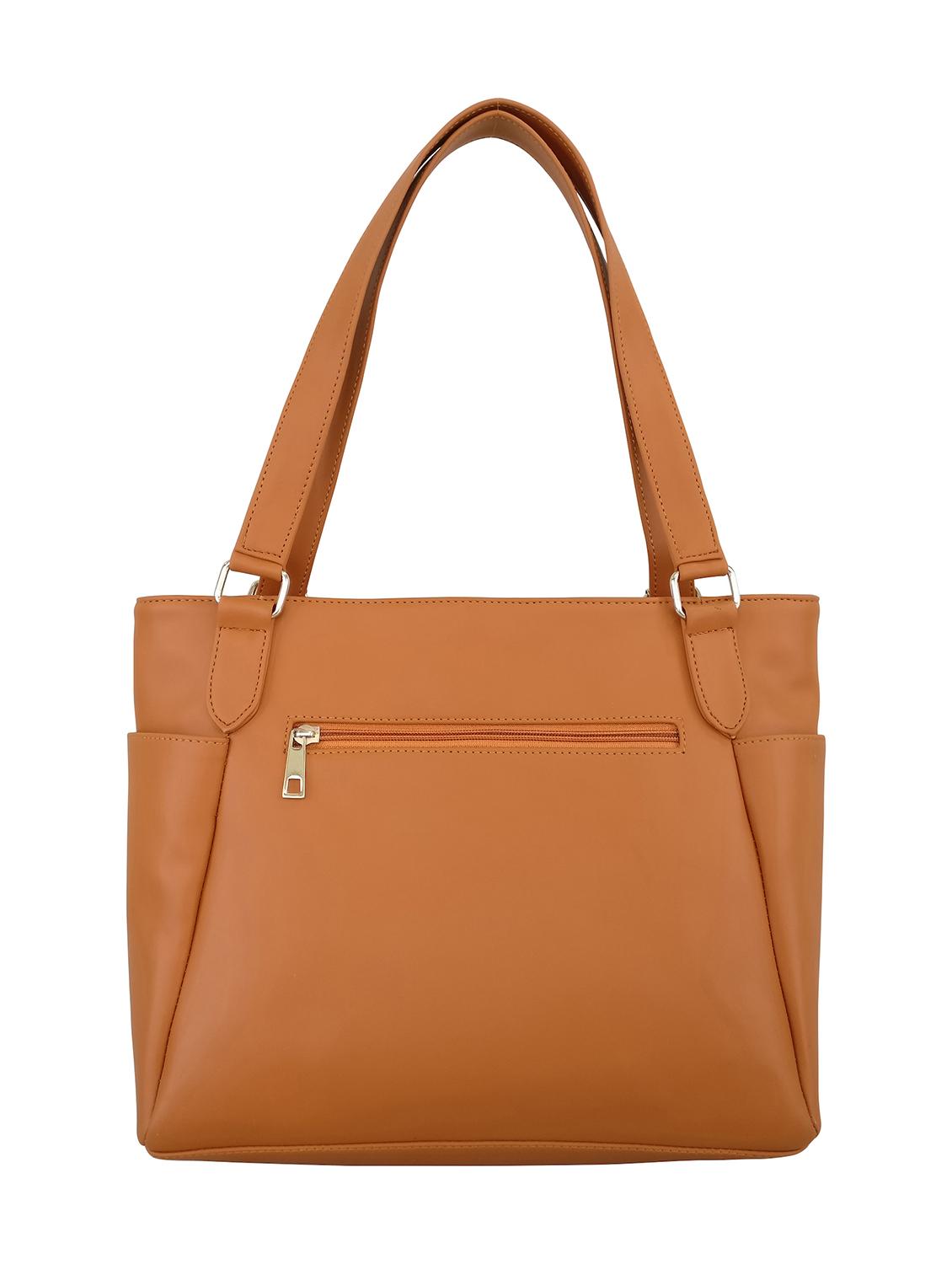 tan leatherette handbag - 13303361 - Standard Image - 1