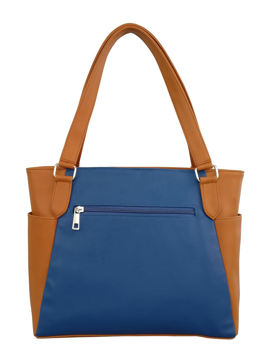 blue leatherette  handbag - 13303362 -  Standard Image - 1