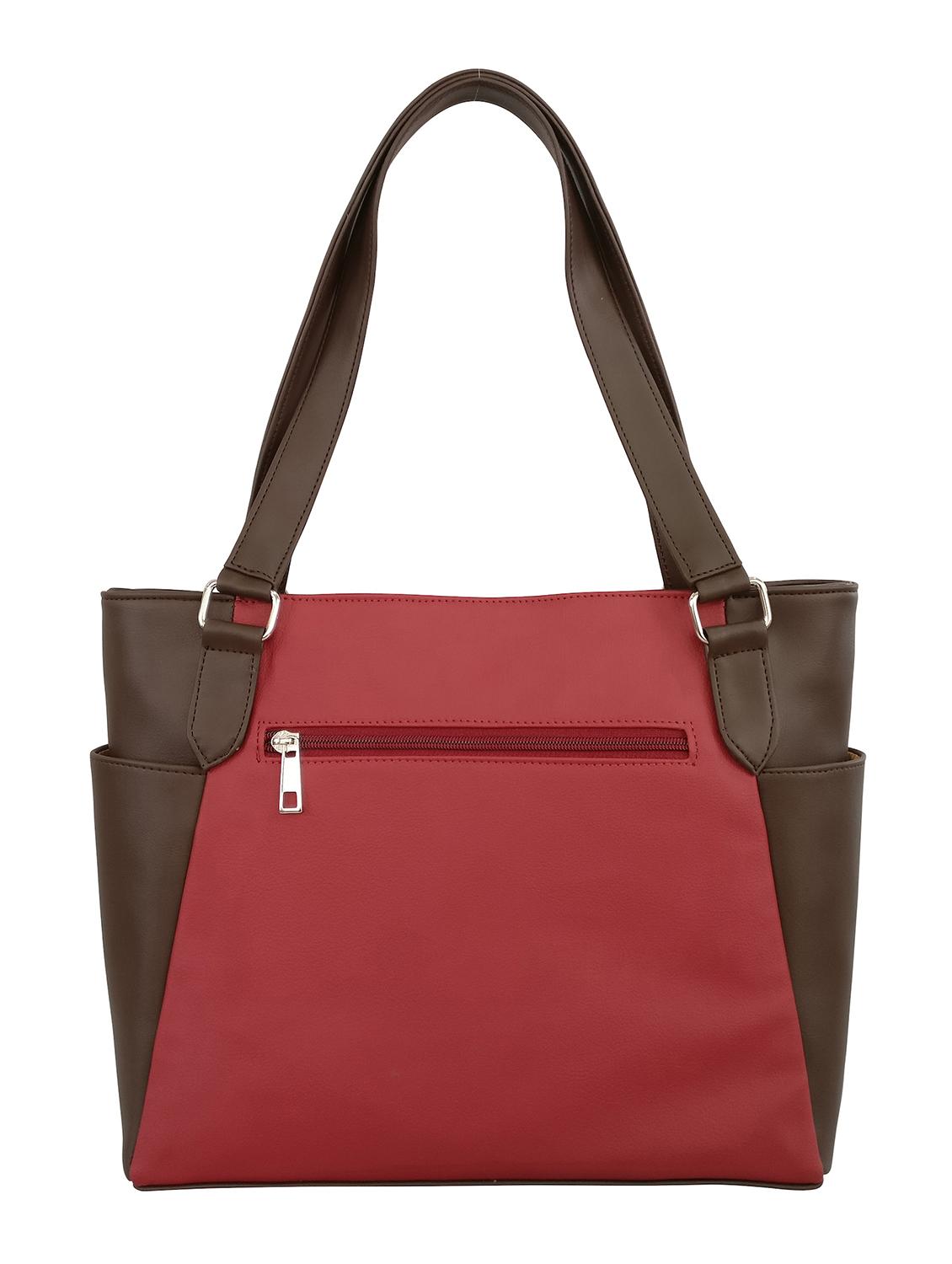 maroon leatherette  handbag - 13303363 -  Standard Image - 1