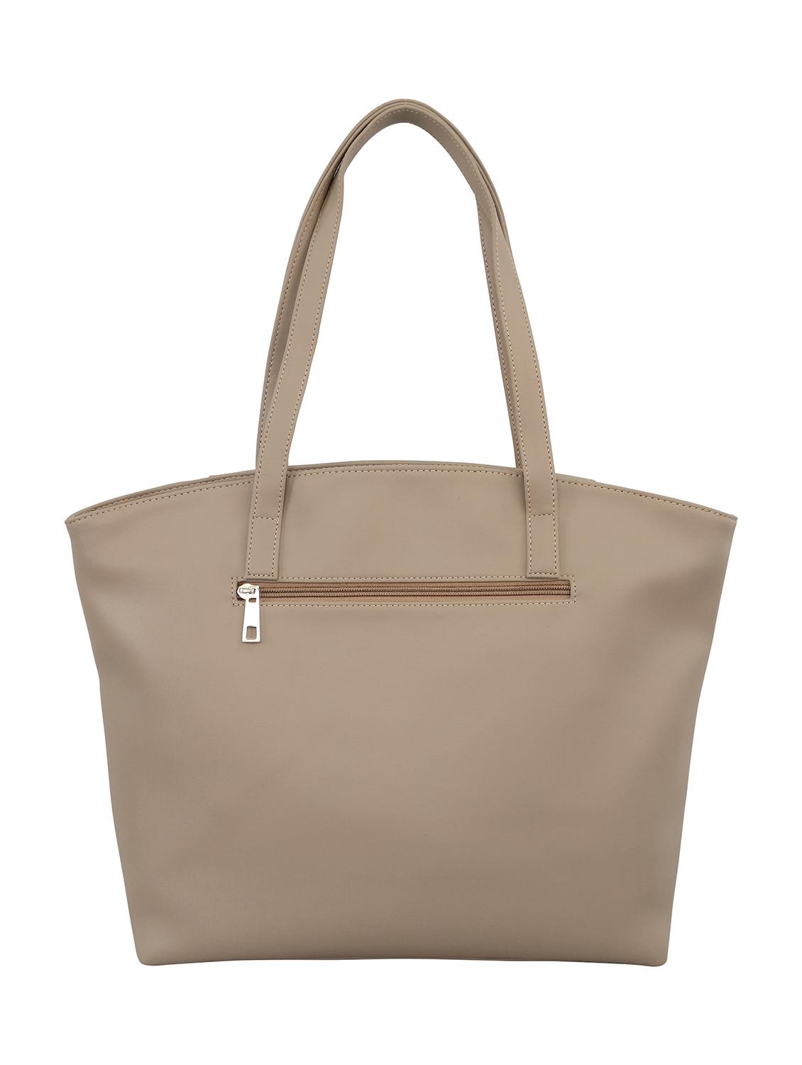 beige leatherette handbag - 13303364 -  Standard Image - 1