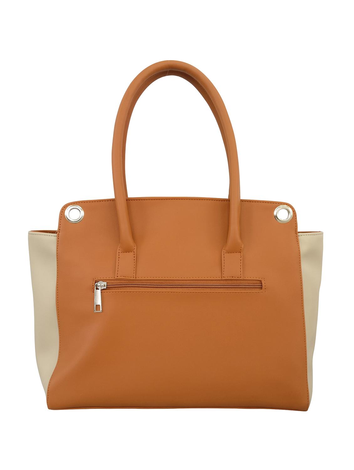 tan leatherette  handbag - 13303367 -  Standard Image - 1