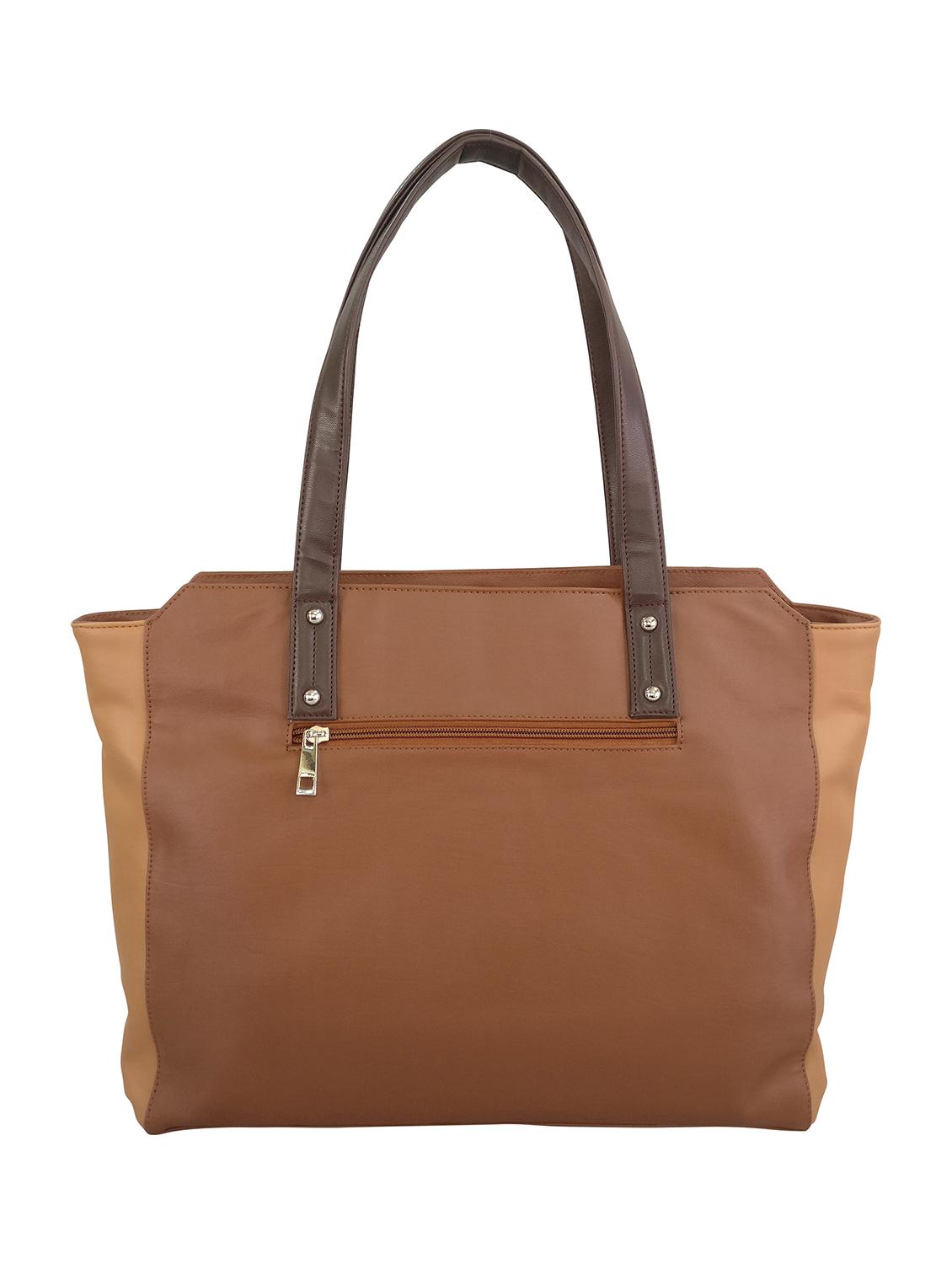 tan leatherette handbag - 13303374 -  Standard Image - 1