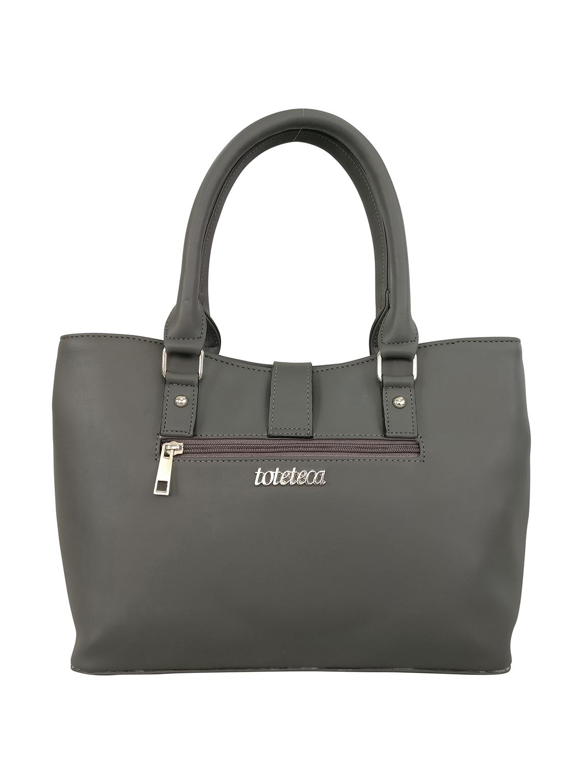 grey leatherette  handbag - 13303376 -  Standard Image - 1