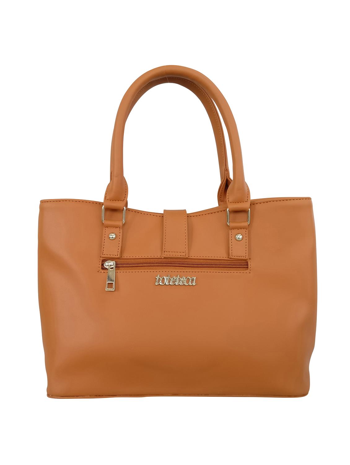 tan leatherette handbag - 13303377 - Standard Image - 1