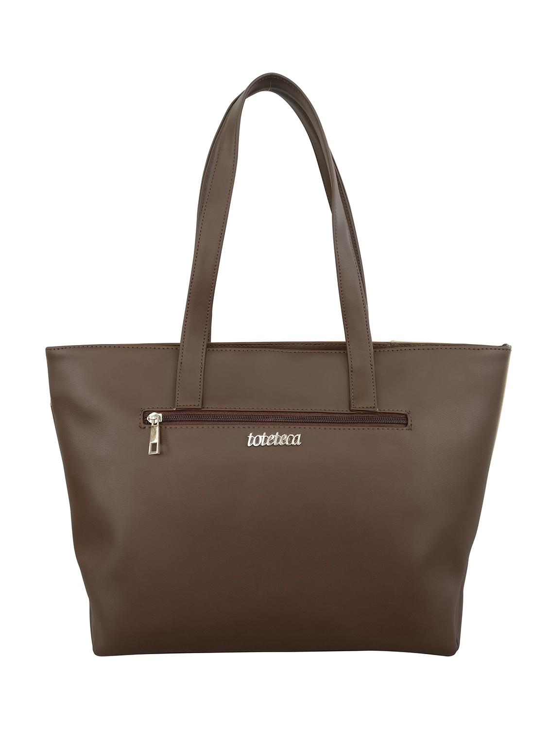 tan leatherette handbag - 13303387 - Standard Image - 1