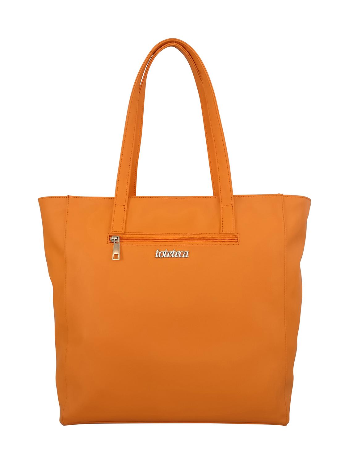 orange leatherette  handbag - 13303388 -  Standard Image - 1
