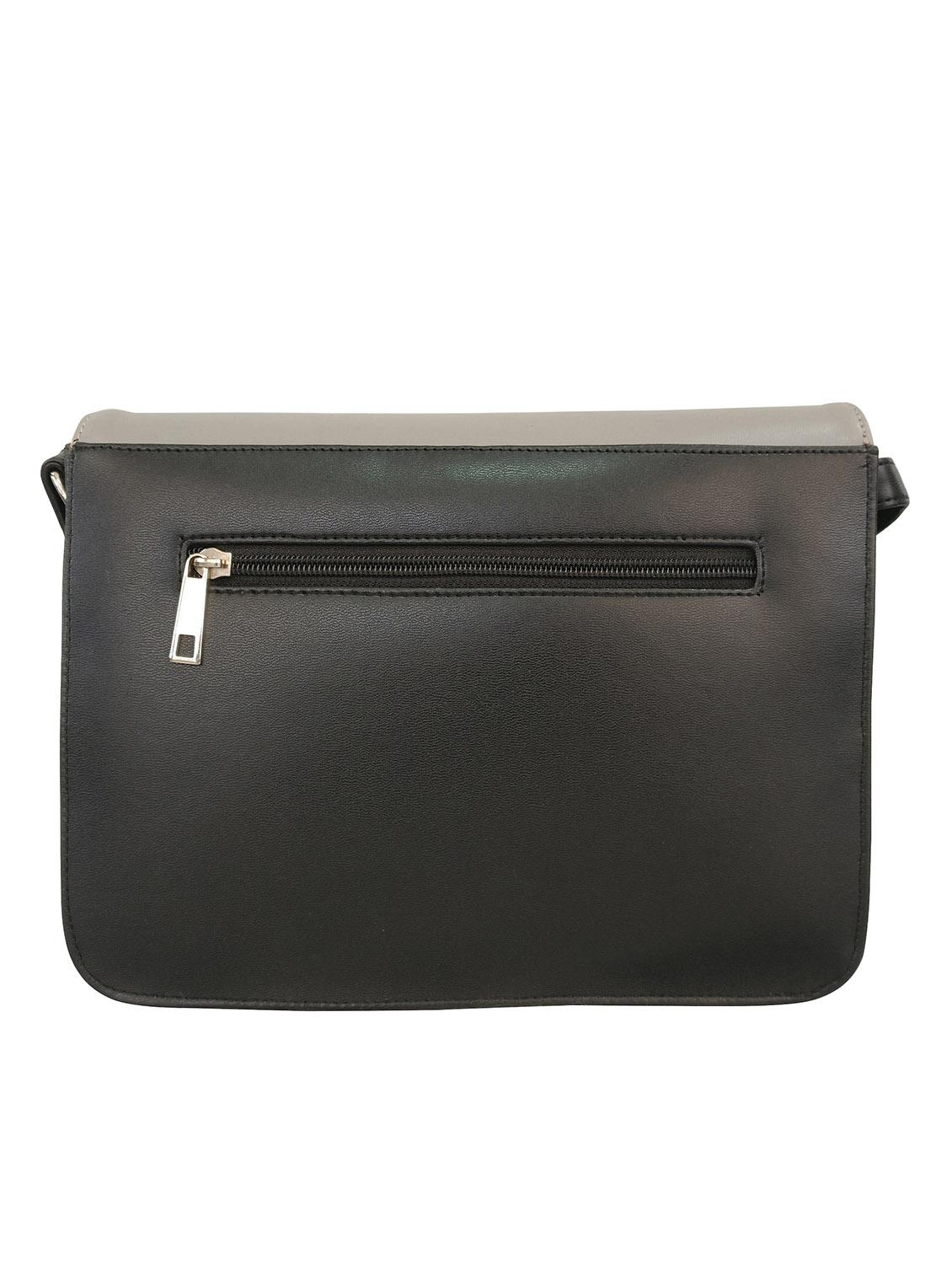 grey leatherette sling bag - 13303415 - Standard Image - 1