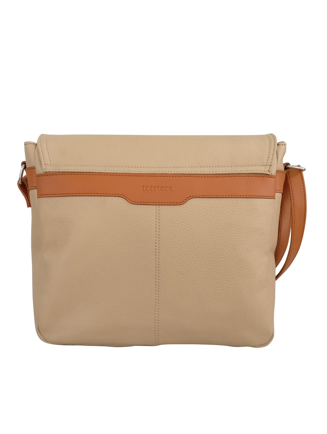 beige leatherette  sling bag - 13303420 -  Standard Image - 1