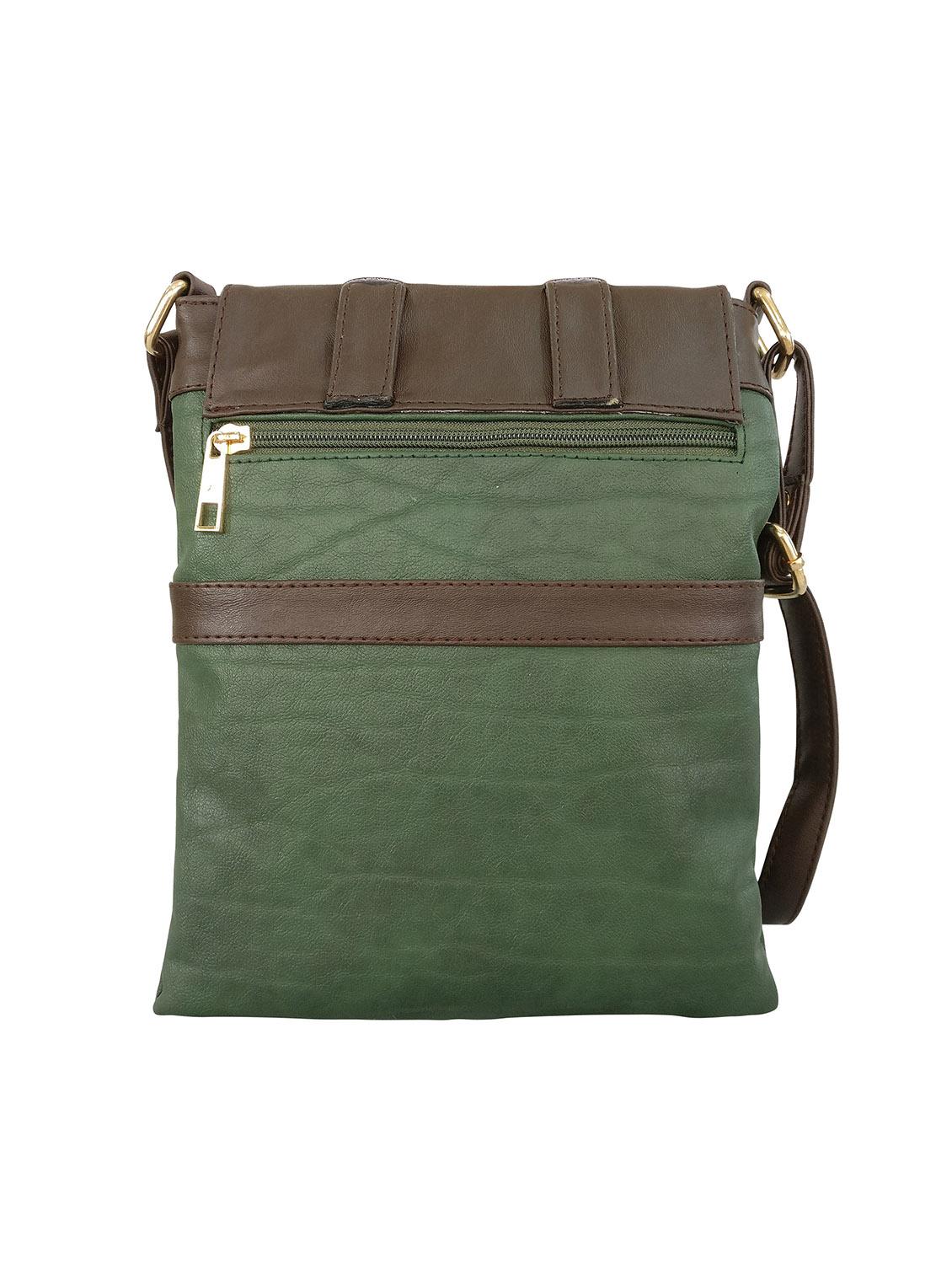 green leatherette sling bag - 13303433 - Standard Image - 1