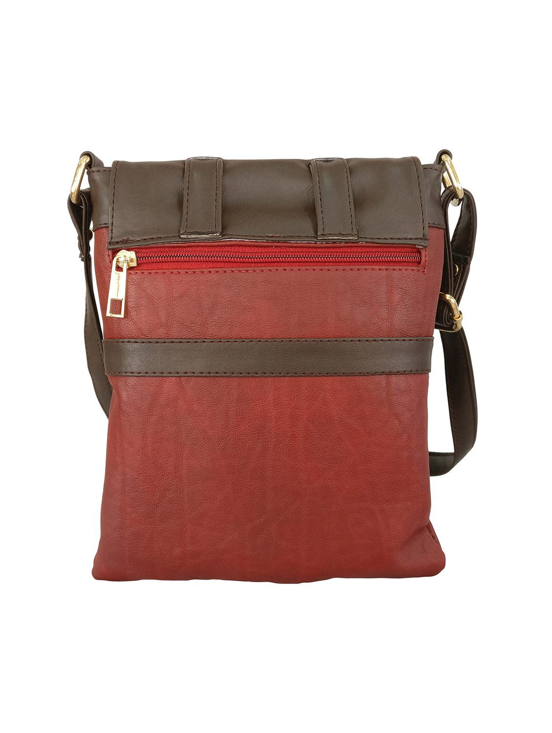 red leatherette sling bag - 13303434 - Standard Image - 1