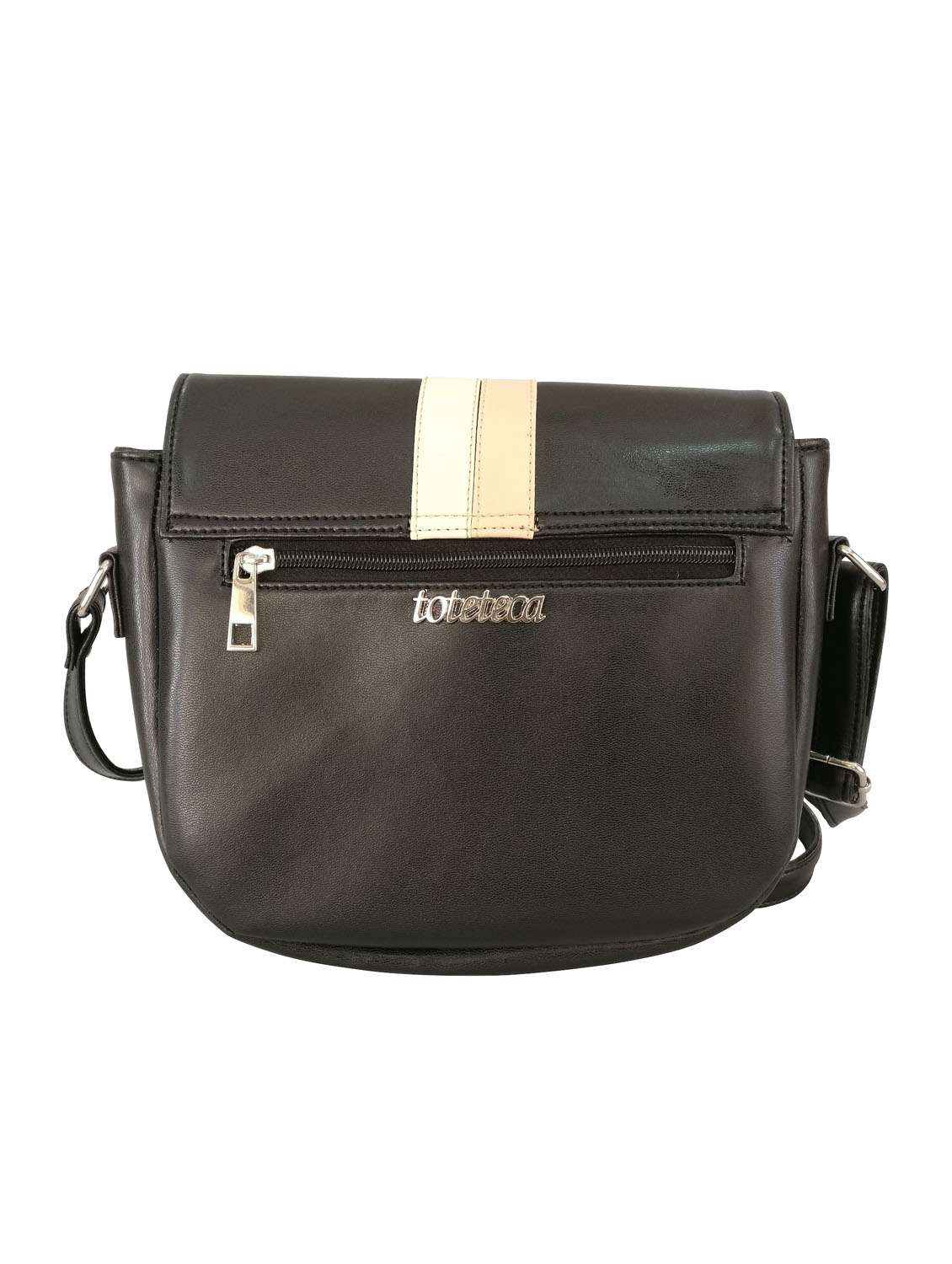black leatherette sling bag - 13303462 -  Standard Image - 1