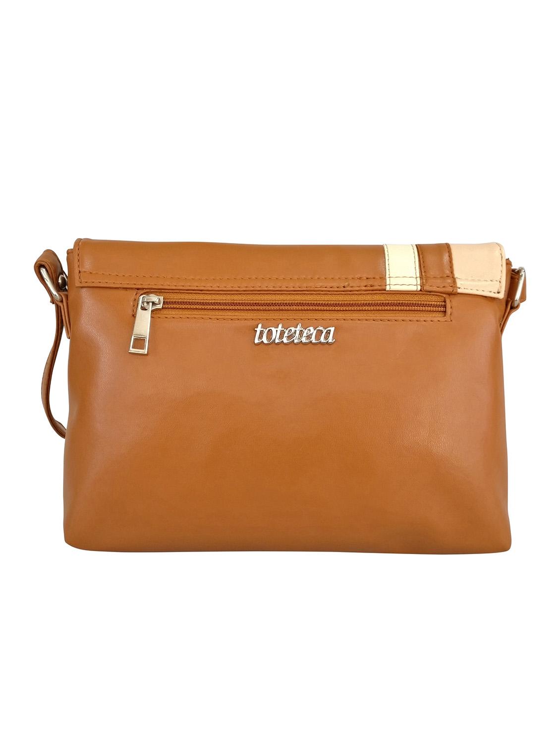 brown leatherette  sling bag - 13303479 -  Standard Image - 1