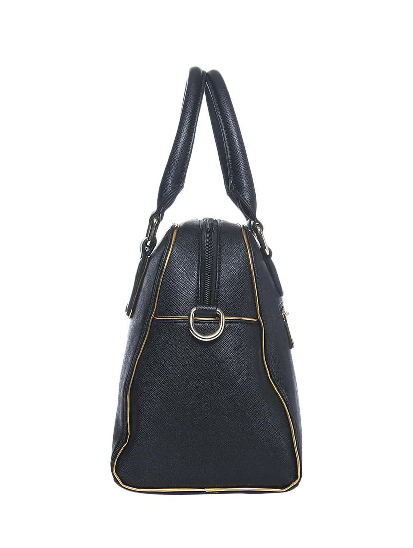 black leatherette handbag - 13310521 - Standard Image - 4