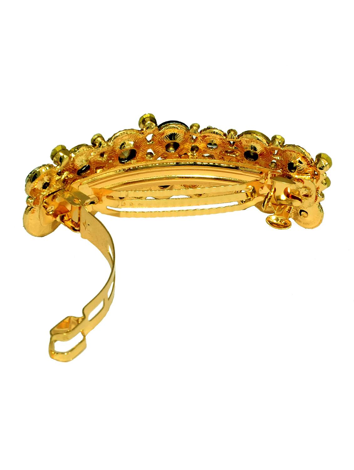 white metal studded hair clip - 13326117 - Standard Image - 1