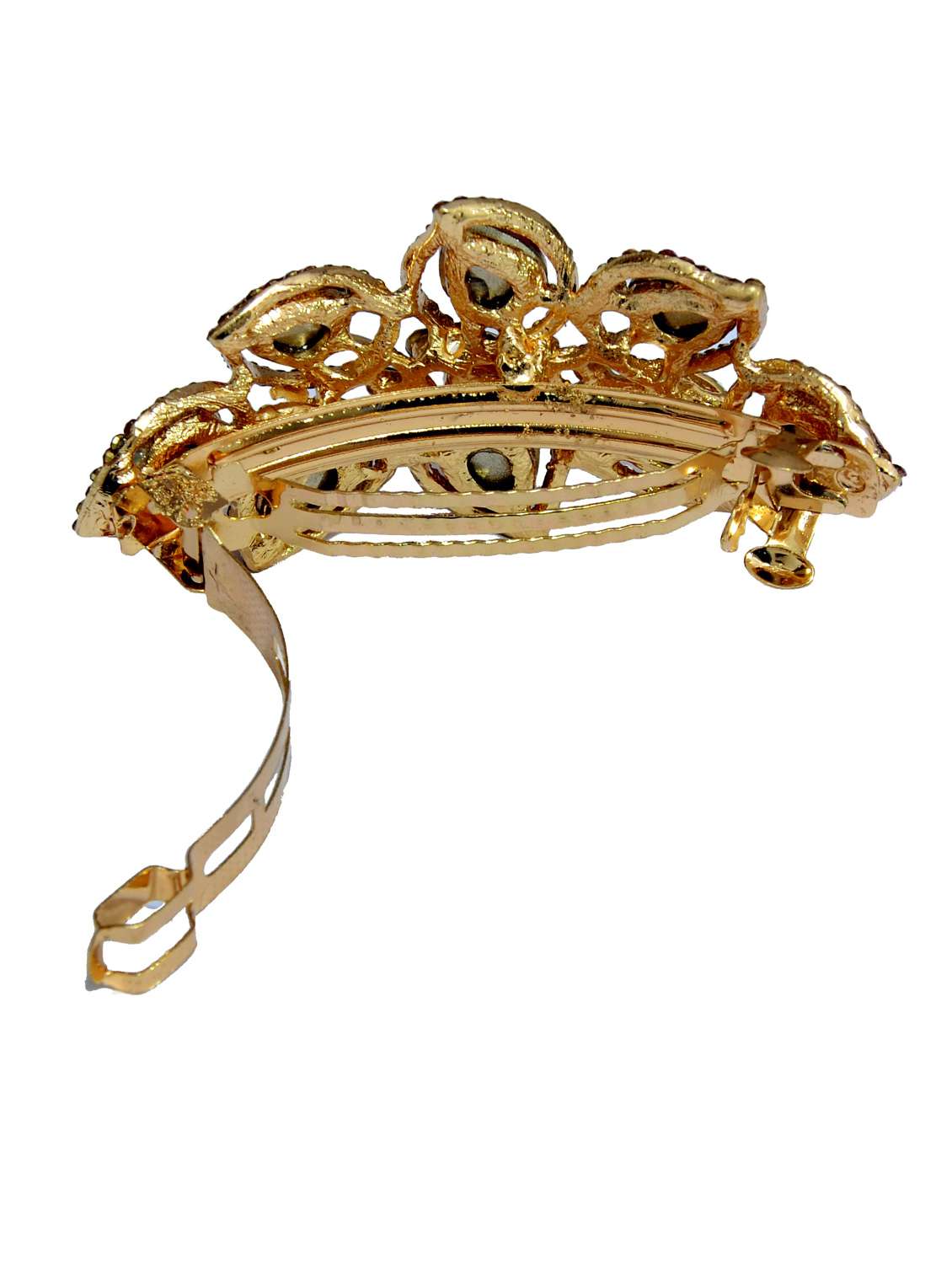 pink  metal studded hair clip - 13326121 -  Standard Image - 1