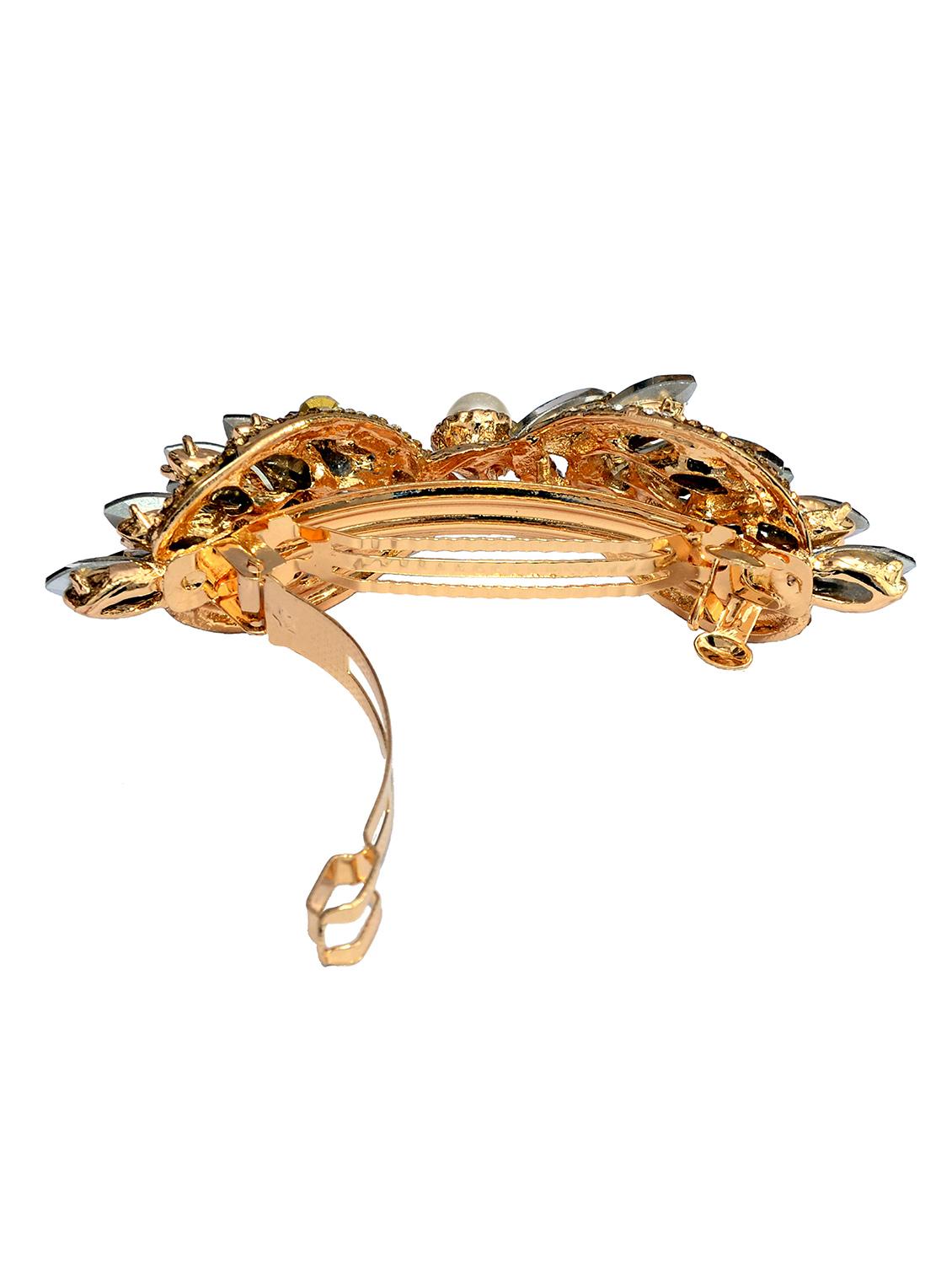 blue embellished studded hair clip - 13326145 - Standard Image - 1
