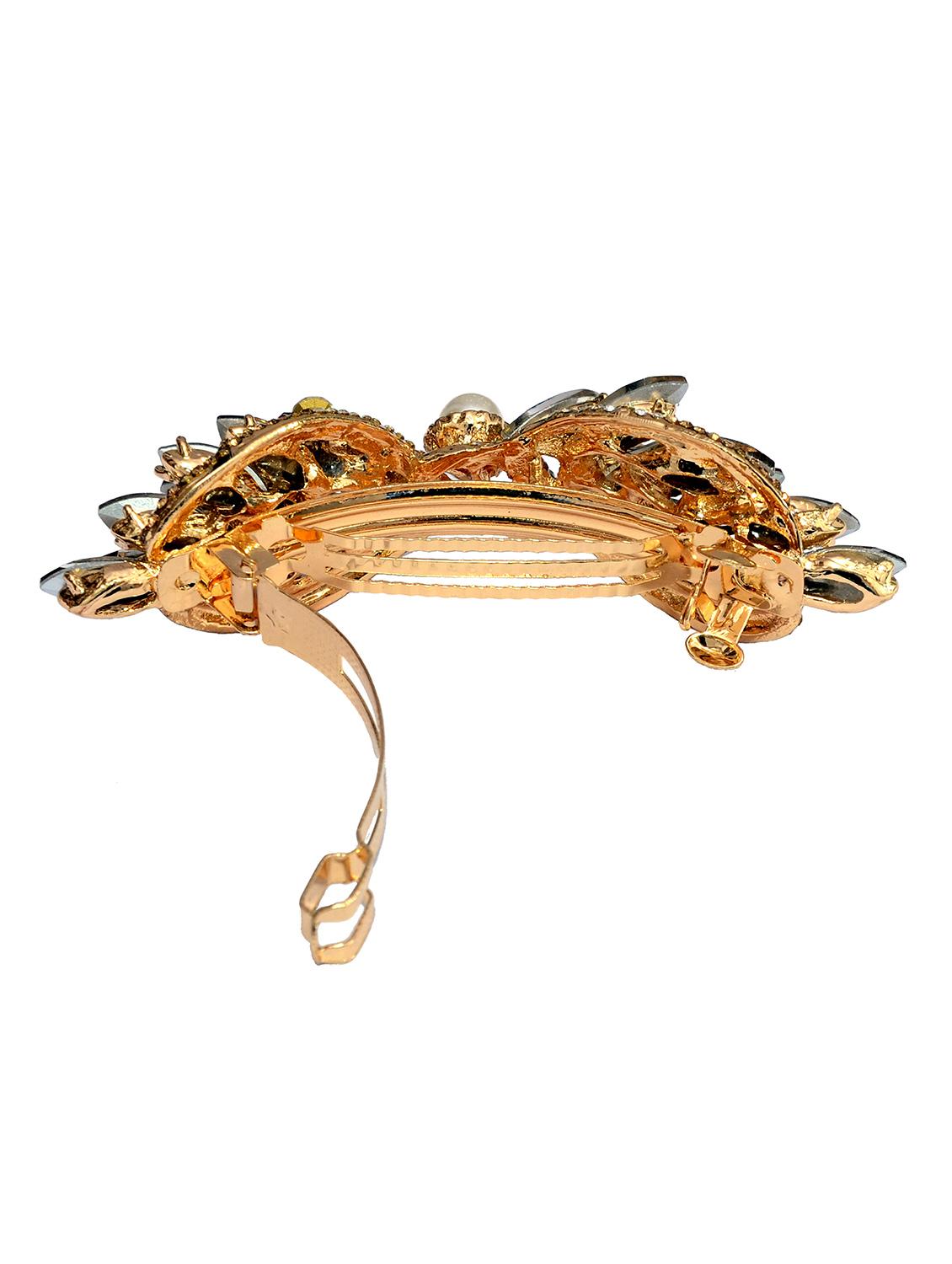 red  embellished studded hair clip - 13326149 -  Standard Image - 1
