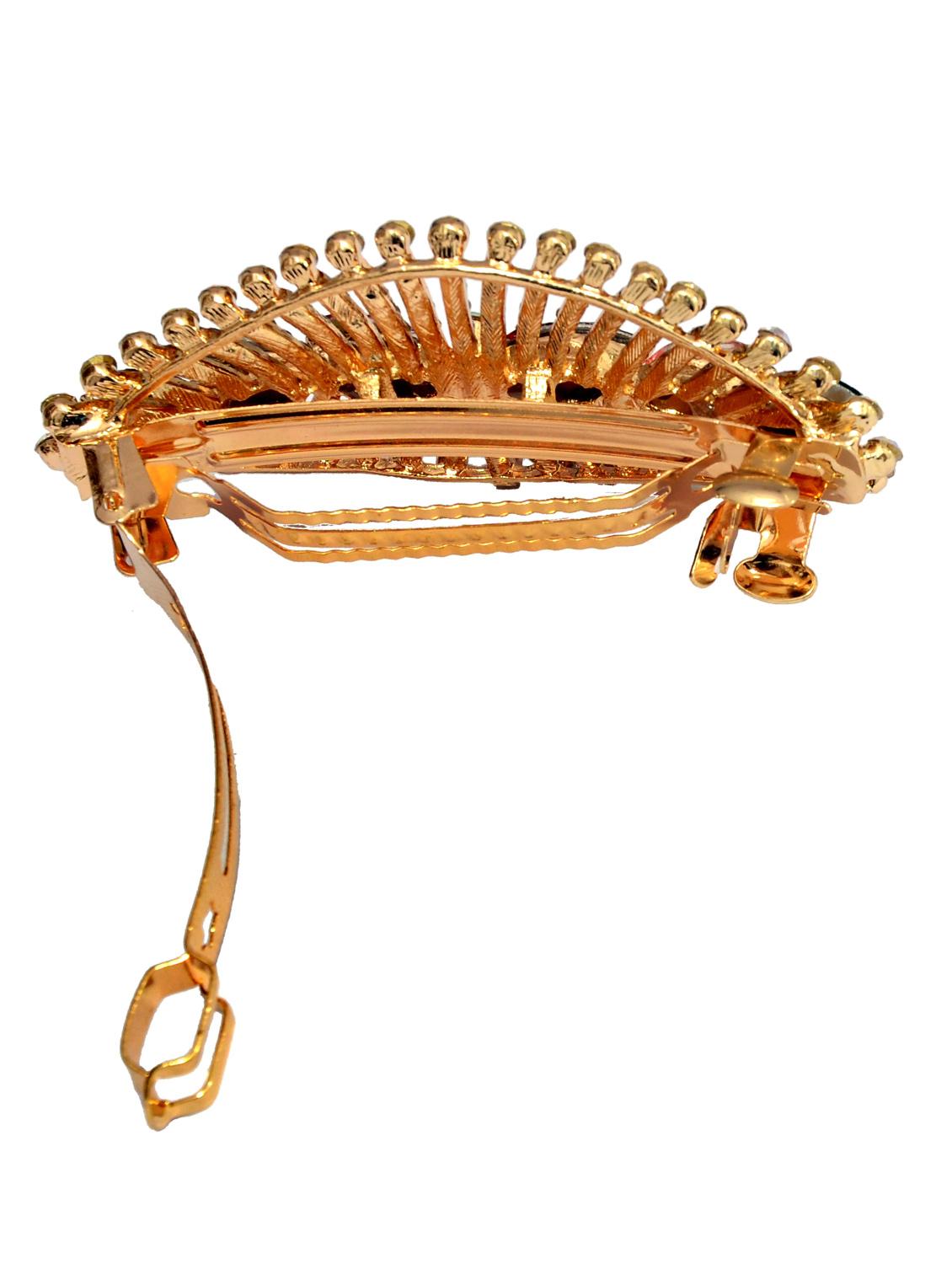 multi colored metal embellished hair clip - 13326157 - Standard Image - 1