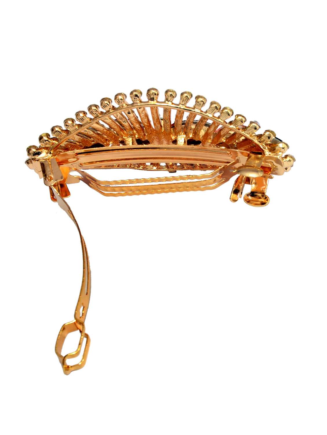 pink metal embellished hair clip - 13326159 - Standard Image - 1