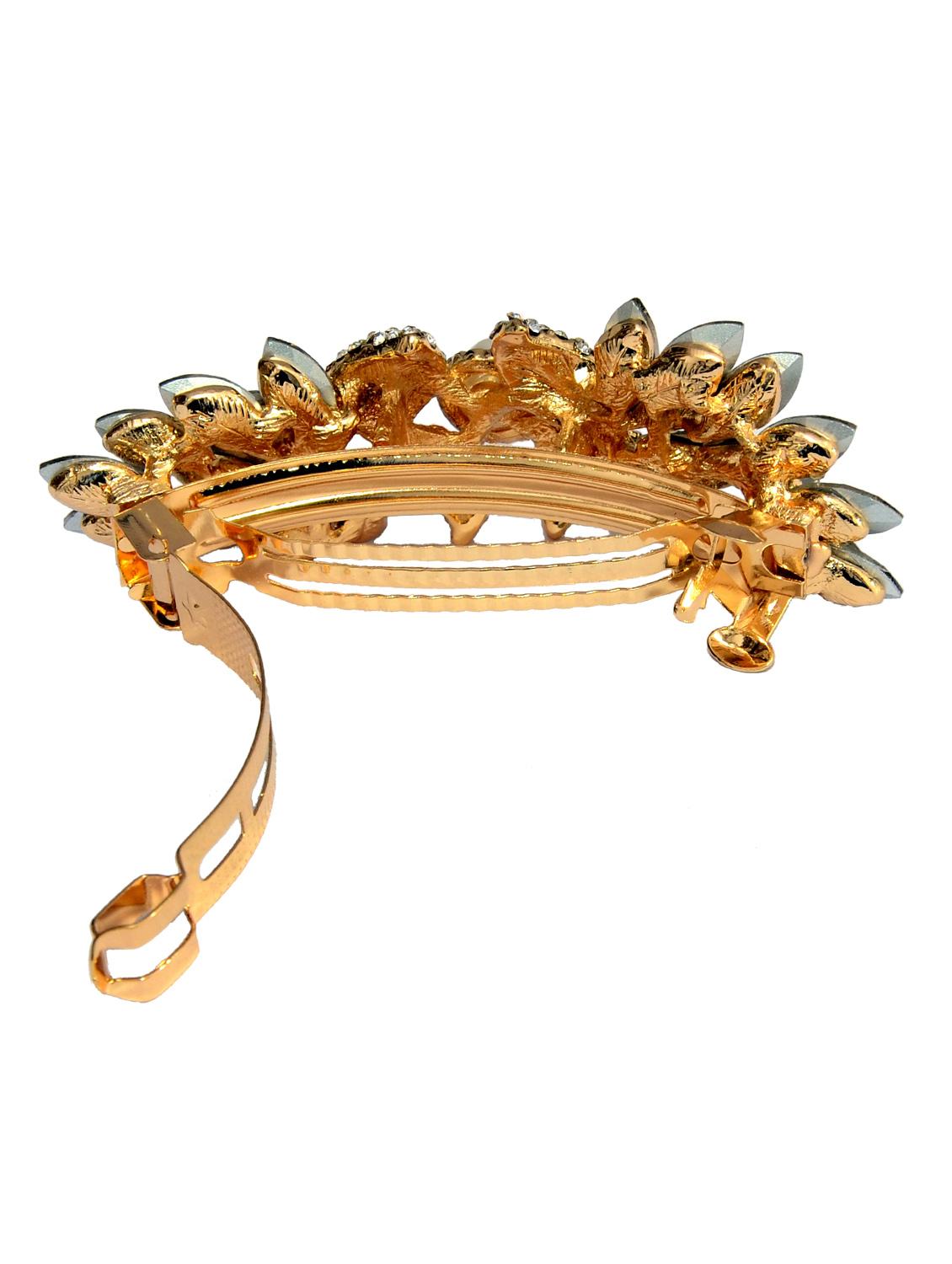 red metal embellished hair clip - 13326167 -  Standard Image - 1