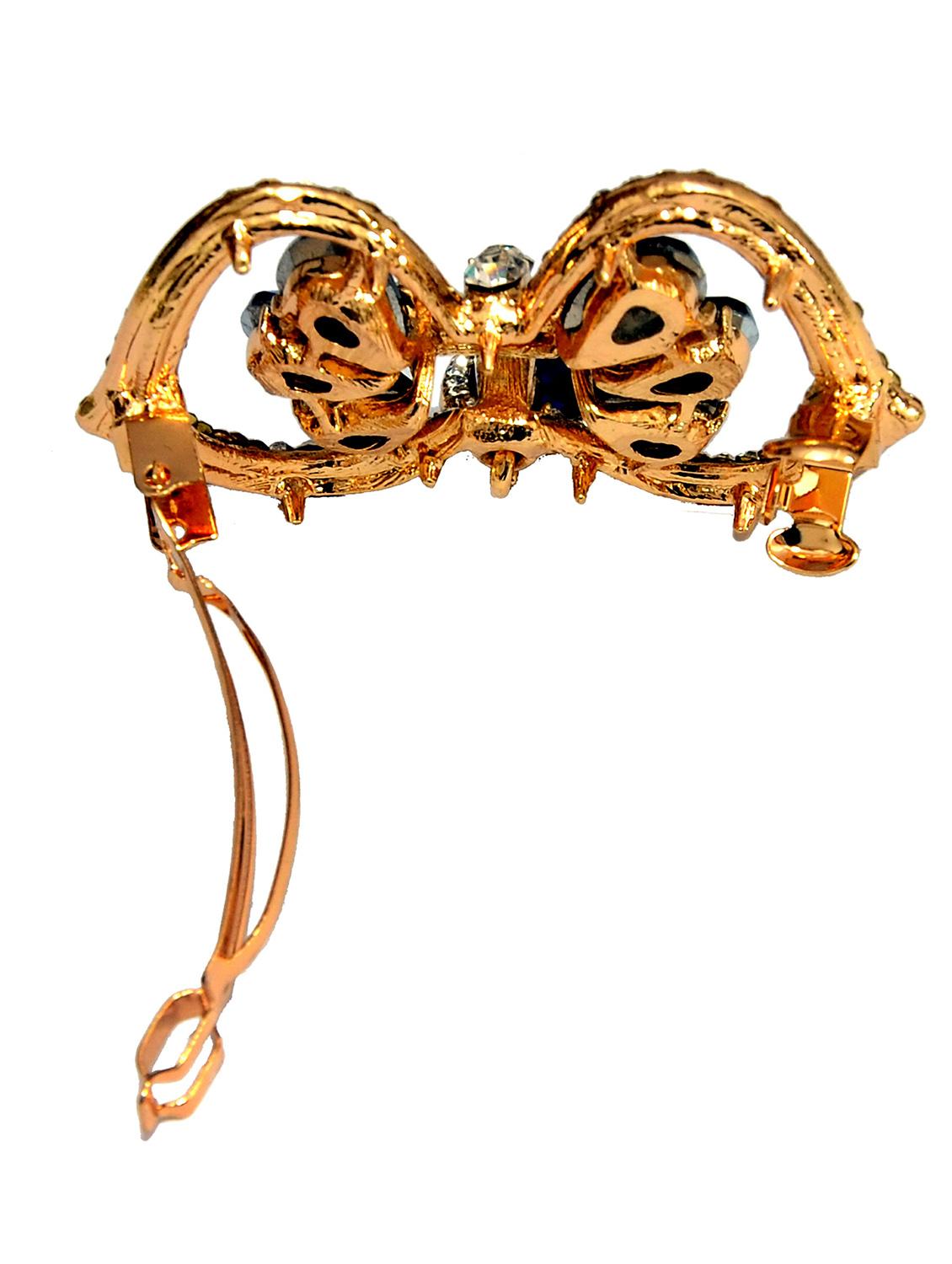 white metal metal embellished hair clip - 13326174 - Standard Image - 1