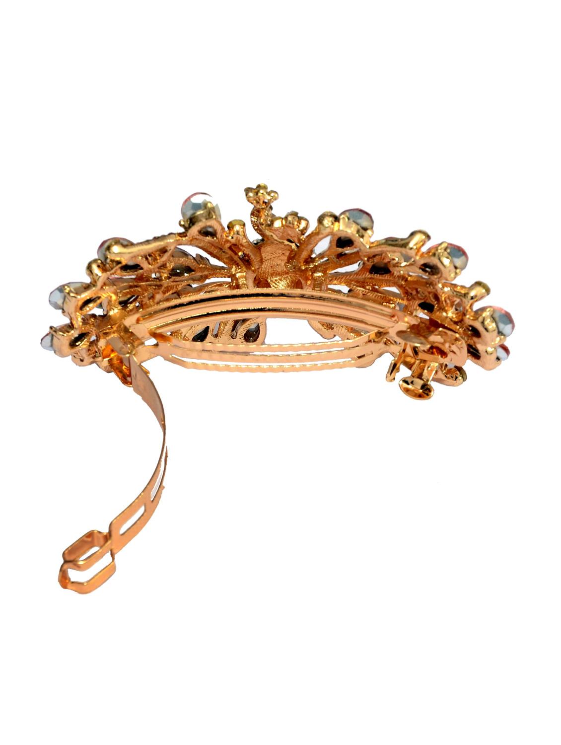 red metal embellished hair clip - 13326177 -  Standard Image - 1