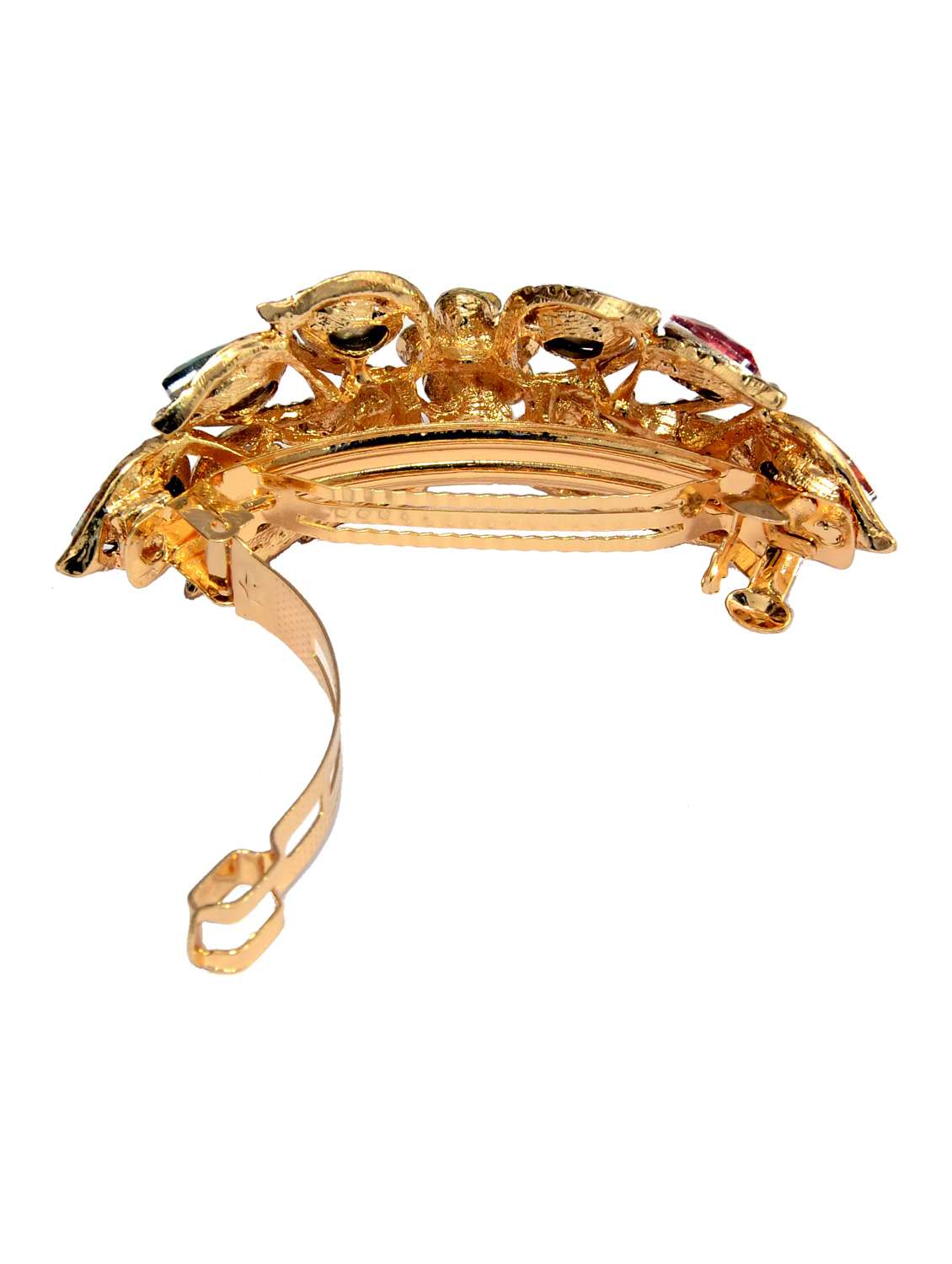 gold metal embellished hair clip - 13326185 -  Standard Image - 1