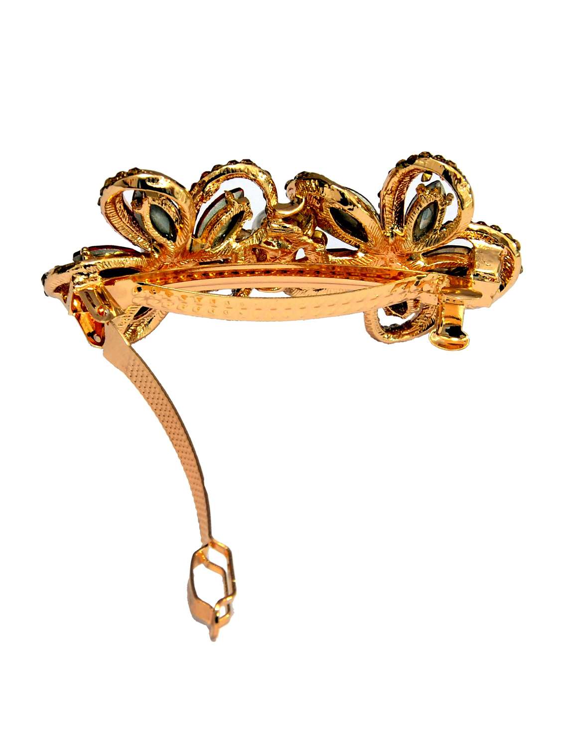 blue metal embellished hair clip - 13326190 -  Standard Image - 1