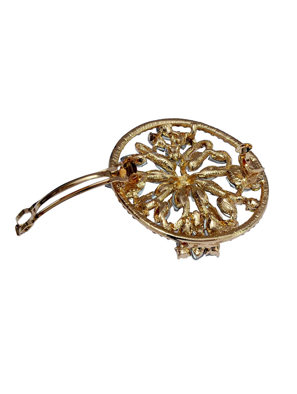 blue metal embellished hair clip - 13326196 - Standard Image - 1