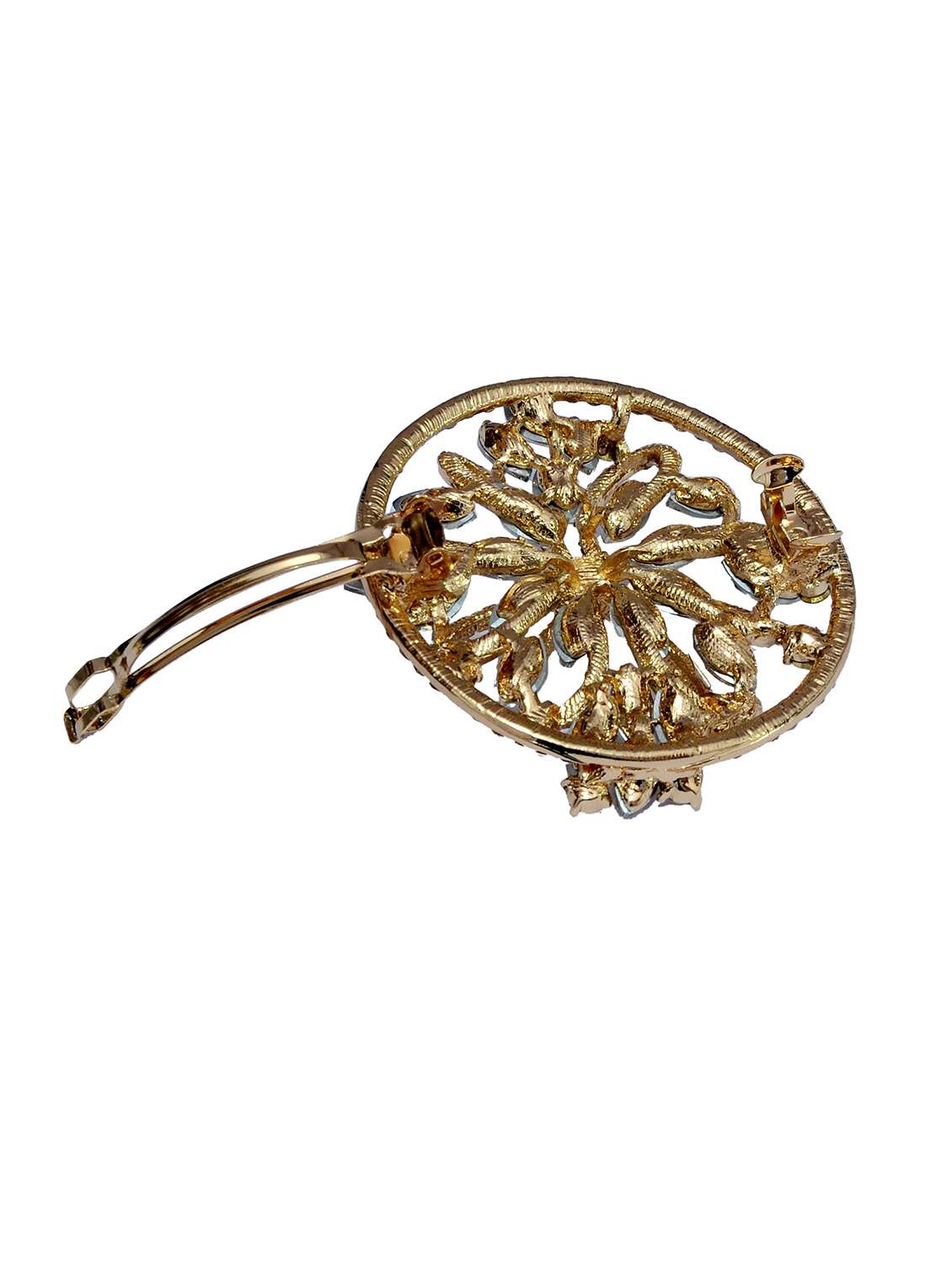 gold metal embellished hair clip - 13326197 -  Standard Image - 1