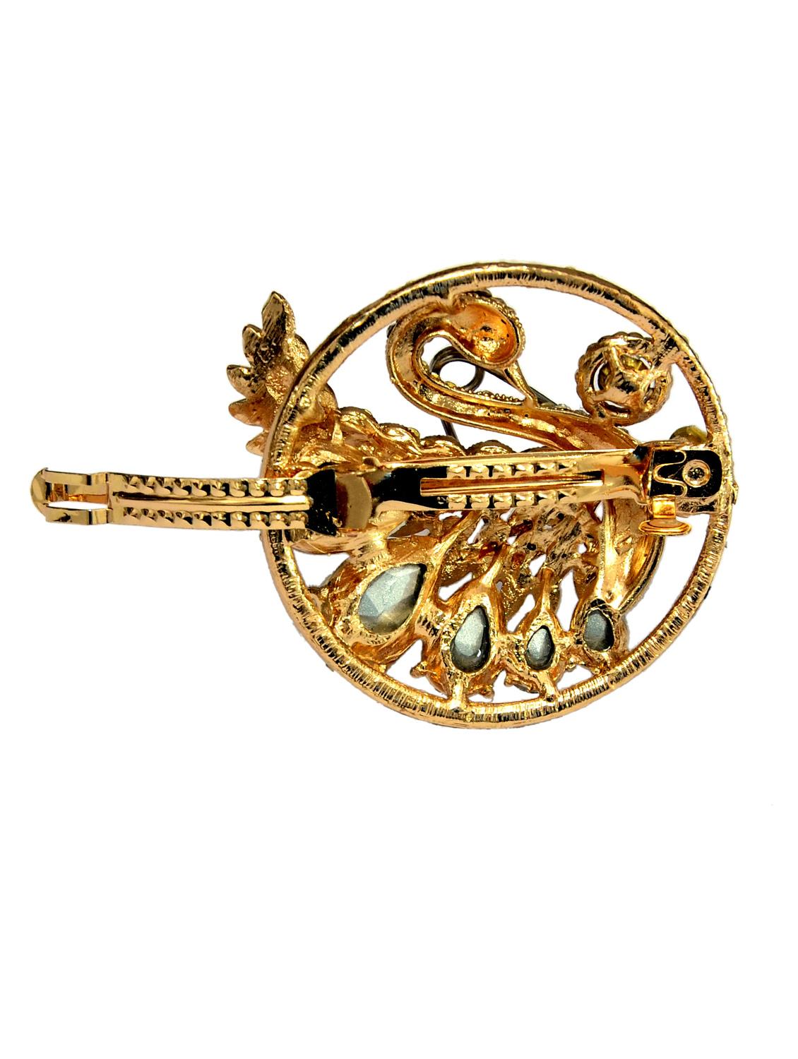 red metal embellished hair clip - 13326203 - Standard Image - 1
