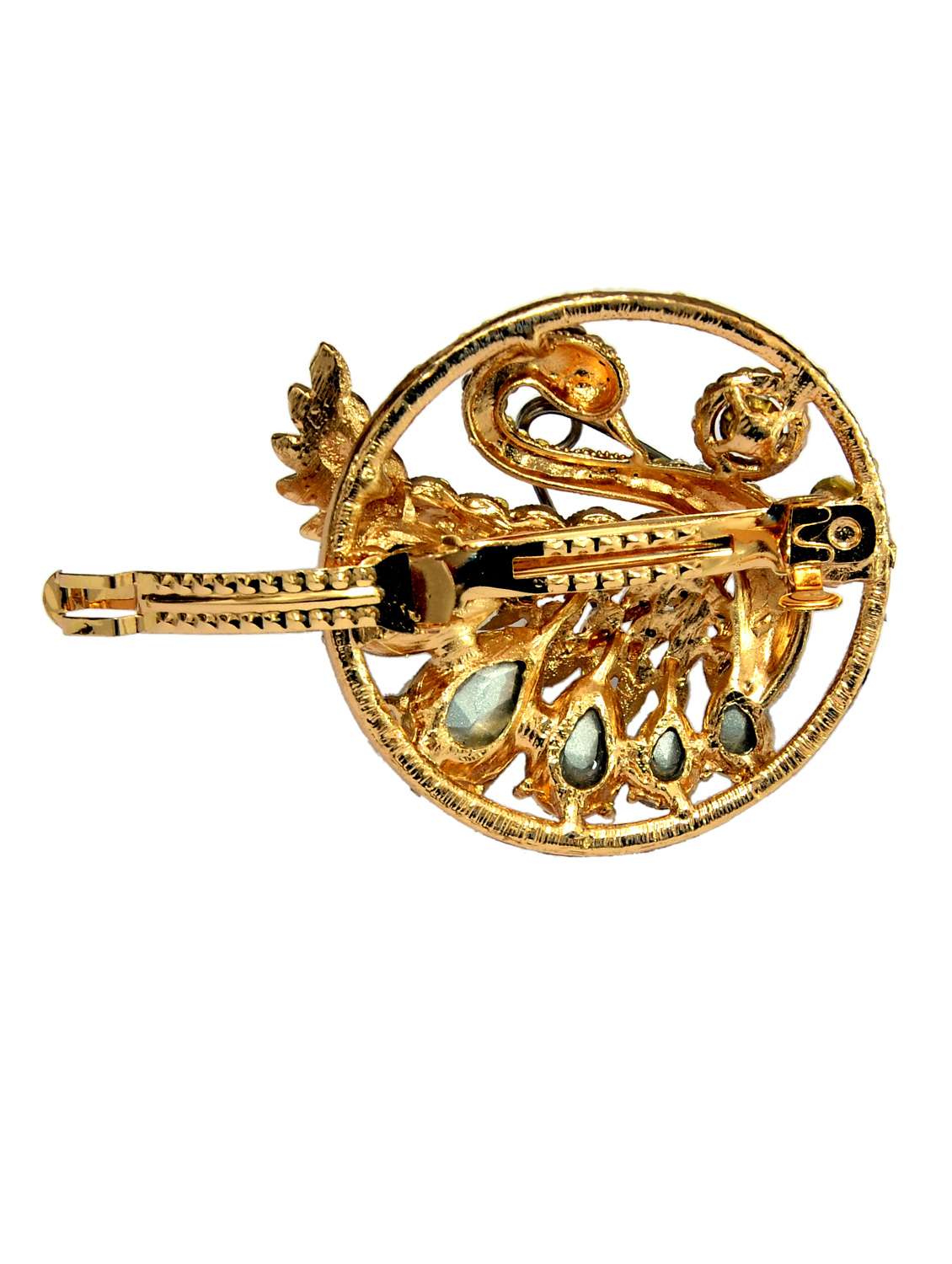 pink metal embellished hair clip - 13326204 -  Standard Image - 1