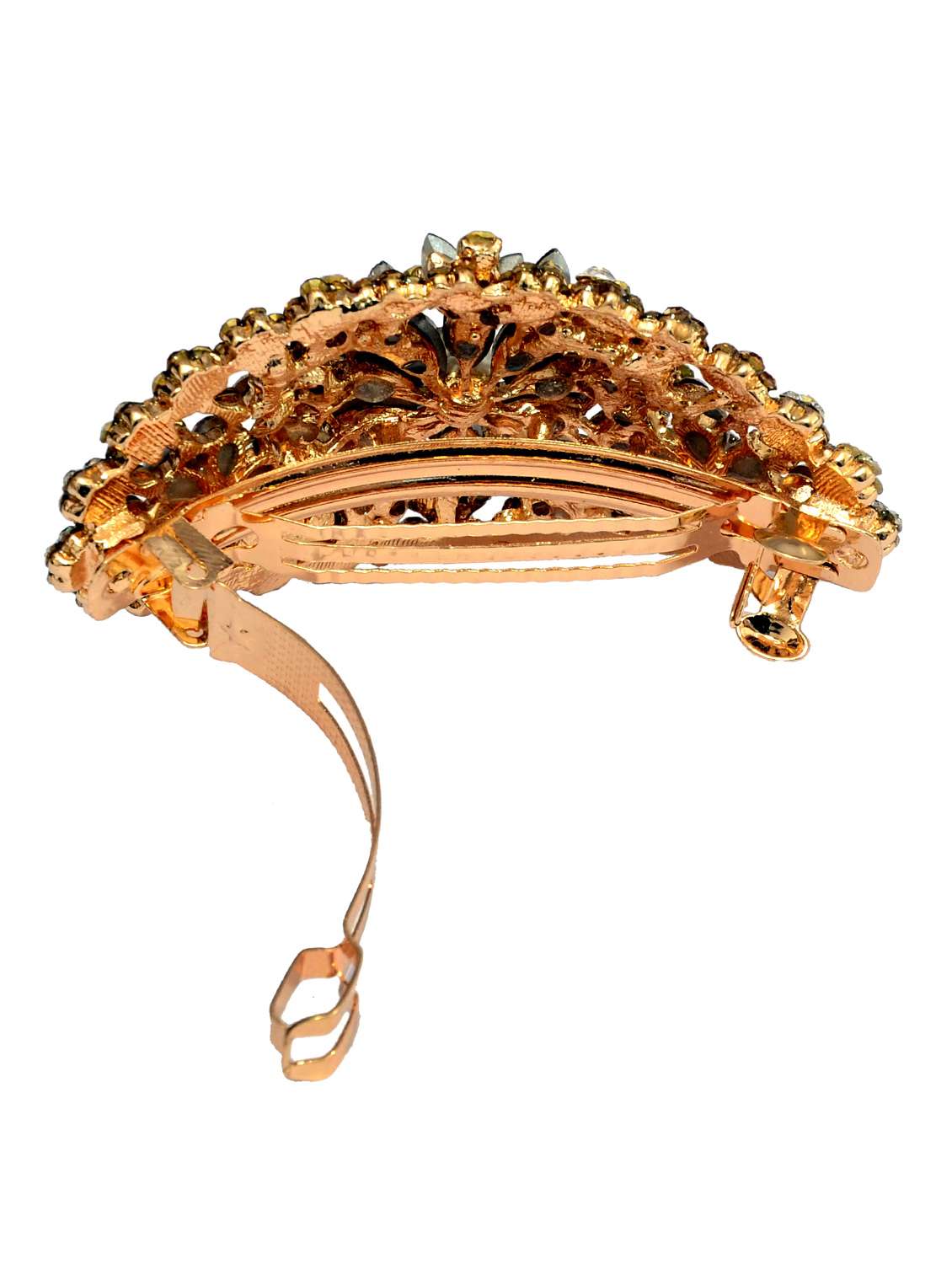 red metal embellished hair clip - 13326209 - Standard Image - 1