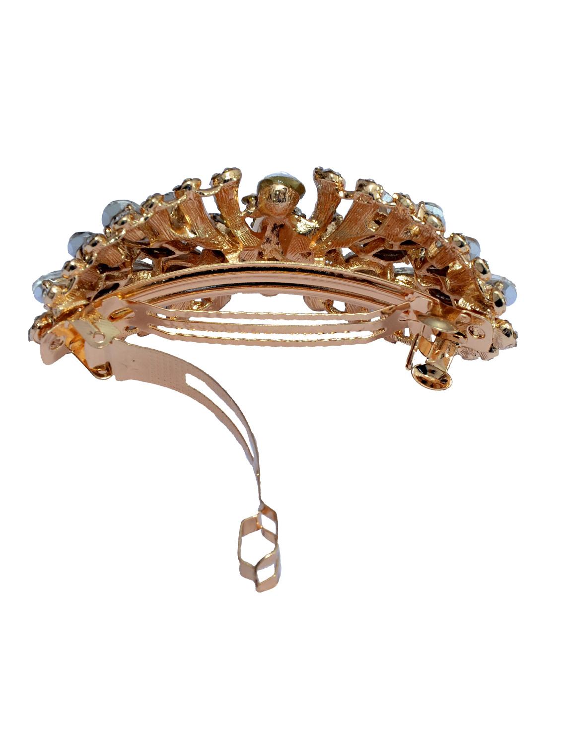 red metal embellished hair clip - 13326213 -  Standard Image - 1