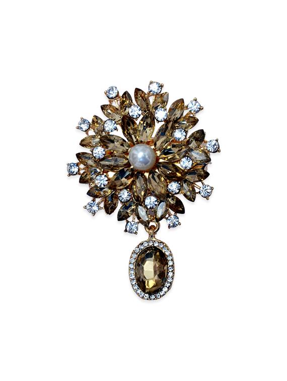 multi colored metal brooch - 13328141 - Standard Image - 1