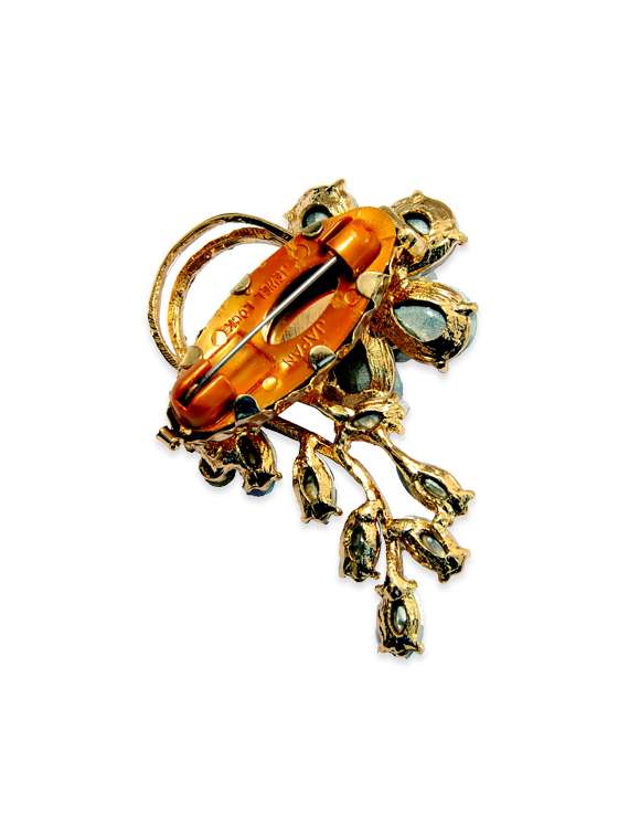 pink metal brooch - 13328150 -  Standard Image - 1