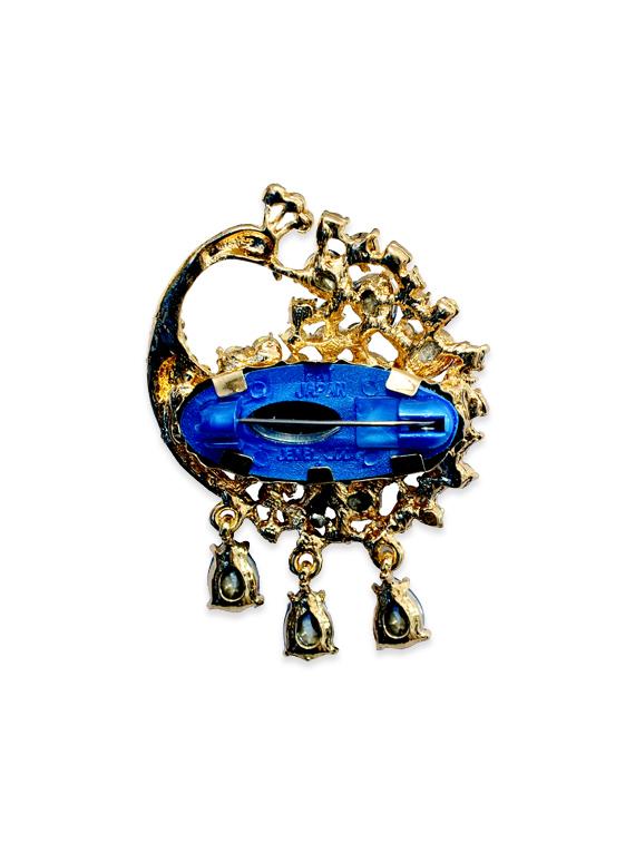blue metal brooch - 13328174 - Standard Image - 1