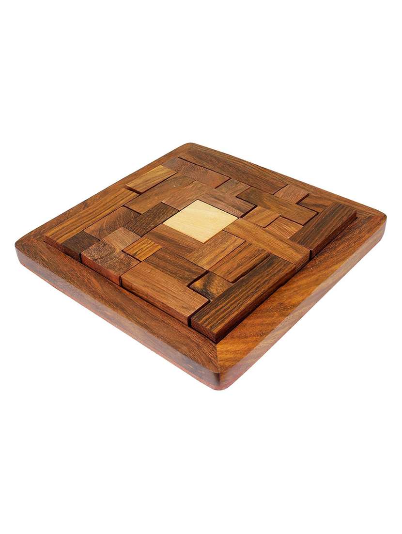 desi karigar handmade indian wood jigsaw puzzle board