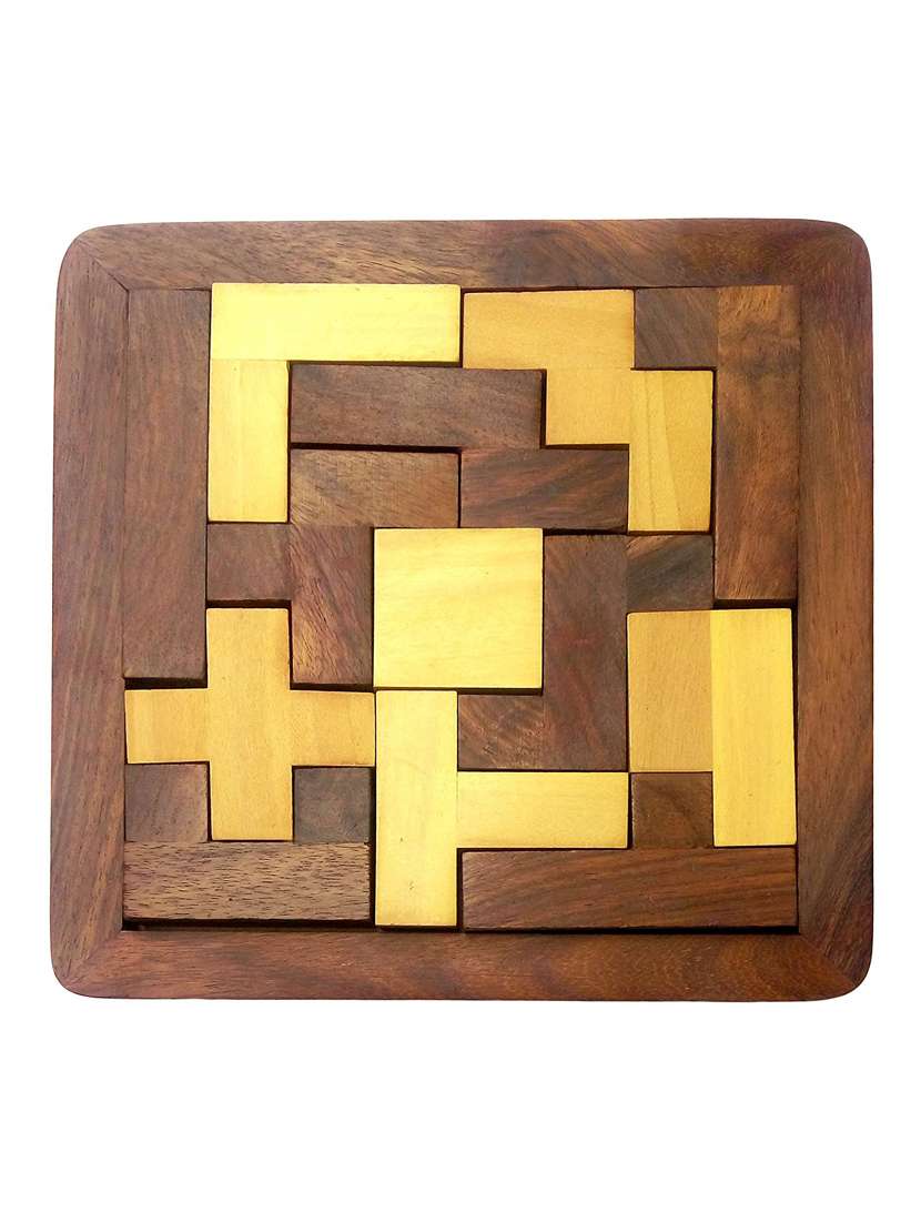 desi karigar noughts and crosses game brass wood tic tac toe toy game for kids