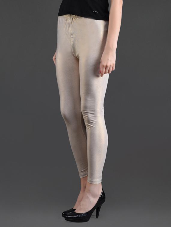 silver polyester leggings - 13345336 - Standard Image - 1