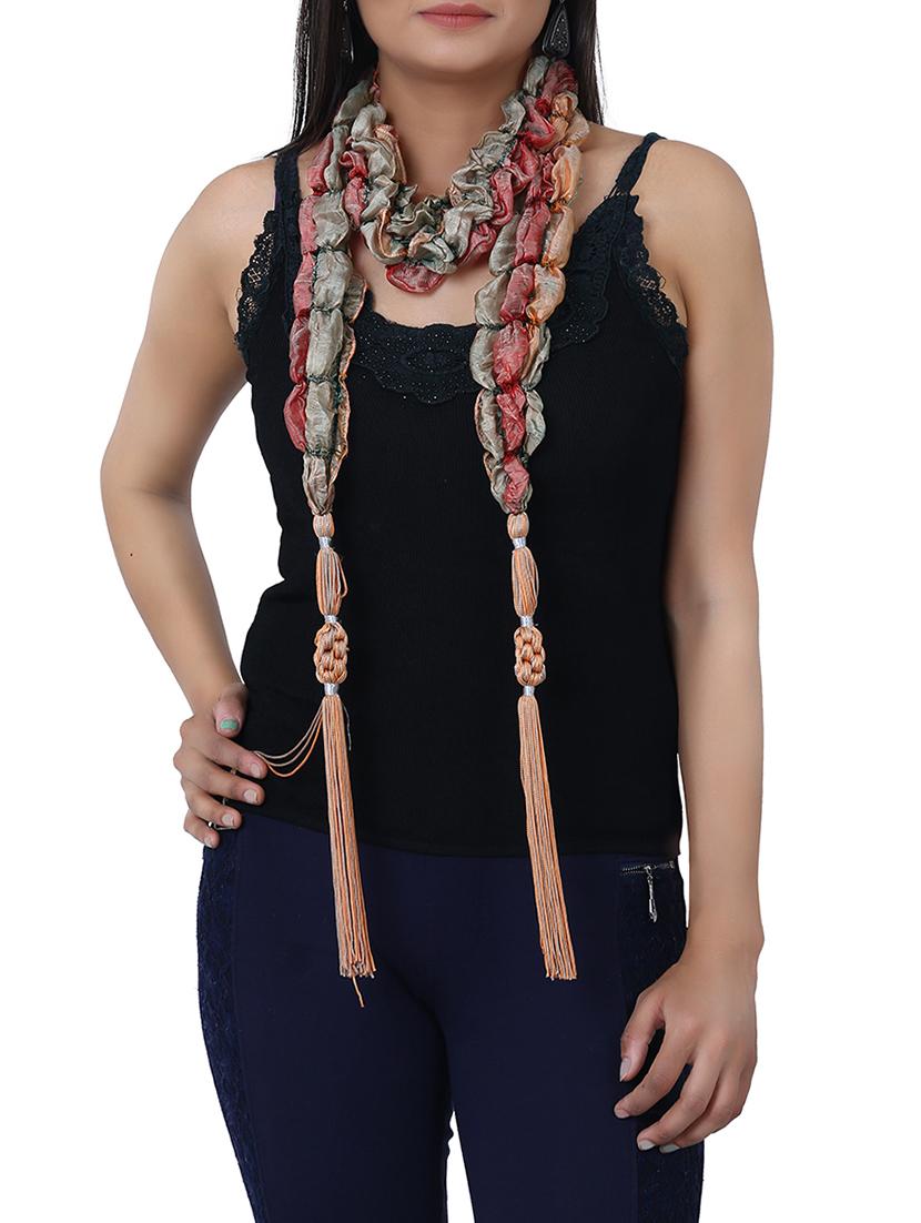 brown silk blend scarf - 13348659 - Standard Image - 1